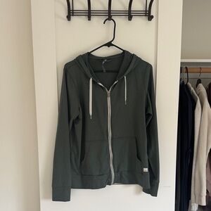 Vuori Green Zip-Up Hoodie